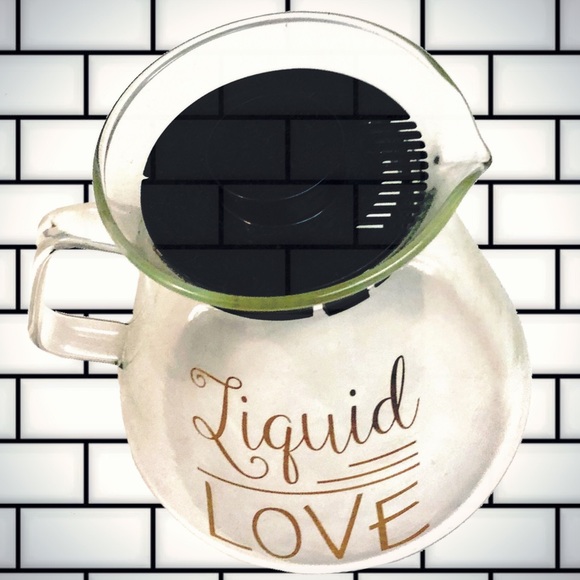 “Liquid Love” Glass Coffee Carafe - Picture 2 of 4